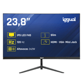 IGGUAL Monitor 24" IPS 1ms FHD 120Hz VGA HDMI +Altavoces   23.8" LED IPS Full HD HDMI VGA Altavoces