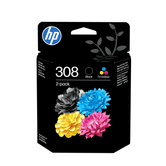 PACK CONSUMIBLES HP 308 NEGRO / TRICOLOR
