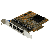 Placa de rede Gigabit Ethernet PCI Express com 4 portas RJ45