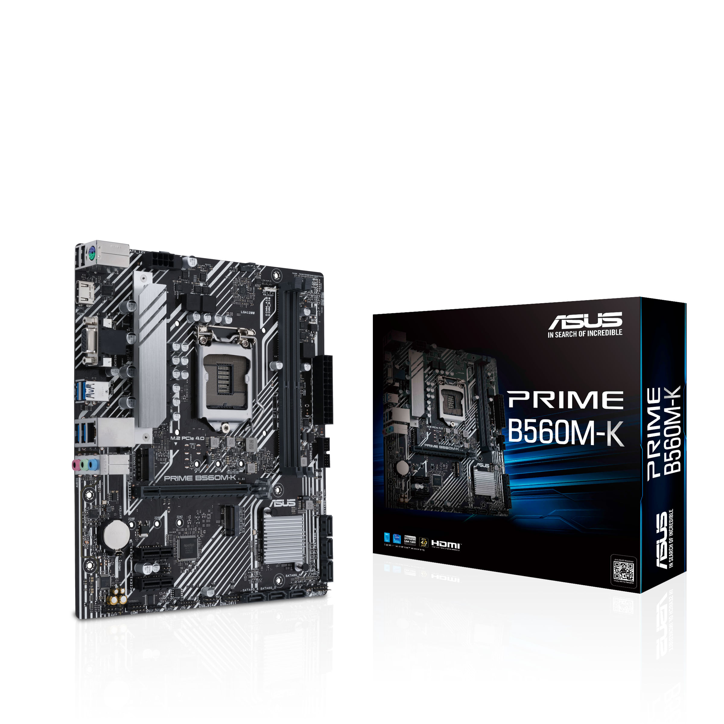 PLACA INTEL CORE i3/i5/i7/i9 ASUS B560M-K PRIME SK1200 DDR4 PCX3.0