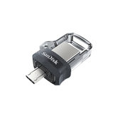 MEMORIA MICRO USB + USB 3.0 SANDISK ULTRA DUAL DRIVE M3.0 256GB CINZENTO E PRATA SDDD3-256G-G46