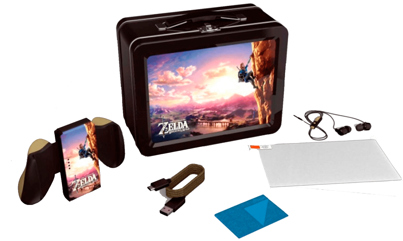 KIT ACCESORIOS POWER A LUNCHBOX KIT THE LEGEND ZELDA: OF THE WILD PARA SWITCH - PCBox