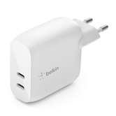 CARGADOR DOMÉSTICO BELKIN WCB006VFWH BOOST CHARGE USB-C DOBLE PD 40W