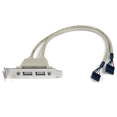 Adaptador de placa de slot USB LP de 2 portas