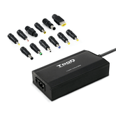 cargador automatico tooq 100w 1usb 12puntas