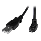 Cabo adaptador angular USB A macho de 2 m para micro USB B macho
