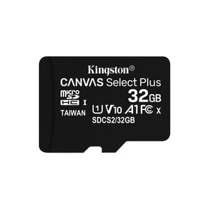MEMORIA 32 GB MICRO SDHC KINGSTON UHS-I CANVAS SELECT PLUS CLASE 10 + ADAPTADOR SD