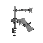 SUPORTE DE TV DE MESA 2 TELAS 13"-32" EQUIP 650119 INCLINÁVEL/GIRÁVEL
