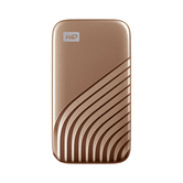 SANDISK MY PASSPORT TM SSD 1TB GOLD, 1050MB/S LEITURA, 1000MB/S ESCRITA, COMPATÍVEL COM PC E MAC