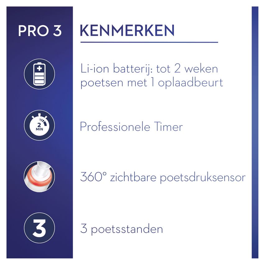 ORAL-B PRO3 3700 CEPILLO ELECTRICO AZUL