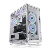 thermaltake core p6 tempered glass snow mid tower rgb blanco