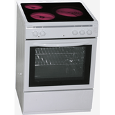 COCINA CON VITROCERAMICA ROMMER CVH-63 ELEC VITRO 3 ZONAS COCCION BLANCA