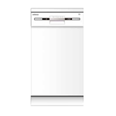 LAVAVAJILLAS 45 CM EDESA EDW-4710 WH /A D 10 CUBIERTOS BLANCO