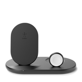 base de carga inalambrica belkin wiz001vfbk 3 en 1 apple watch iphone airpods negro