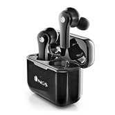 Fones de ouvido pretos sem fios NGS ARTICABLOOMBLACK