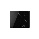 PLACA RADIANTE DE CERÂMICA INDEPENDENTE TEKA TBC 63632 TTC BK 3 ZONAS DE COZIMENTO COM LARGURA DE 60 CM