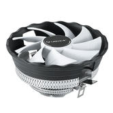 VENTILADOR COM DISSIPADOR DE CALOR PARA CPU UNYKA JOTUN DF 120 BRANCO BAIXO PERFIL 120mm 9 LÂMINAS MULTI SOQUETE