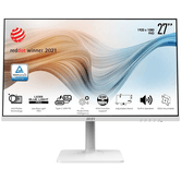 MONITOR MSI MODERN MD272PW 27" IPS 1920 x 1080, 75HZ, 5MS, HDMI, USB, ALTAVOCES, BLANCO