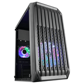 MARS GAMING MC-S2 MALA FRONTAL MICROATX PRETA COMPACTA COM JANELA LATERAL DO VENTILADOR FRGB SEM FONTE DE ALIMENTAÇÃO