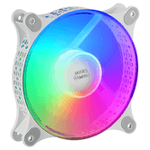 MARS GAMING MFDUO 12CM 2XFANRGB ultra silencioso branco