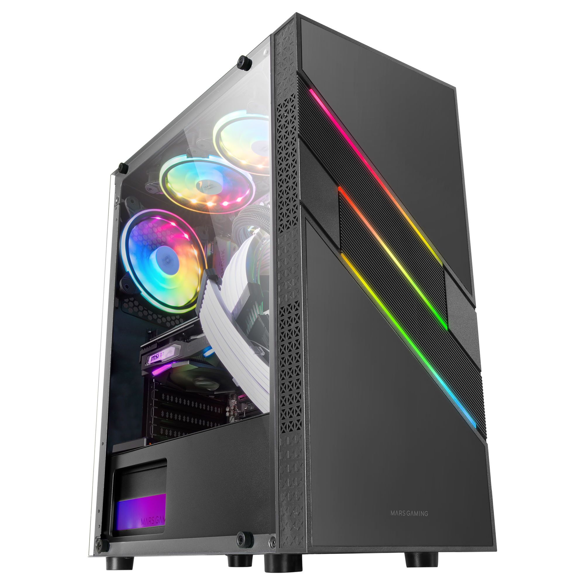 MARS GAMING Caja Atx MC-U3 12CM ARGB FAN BLACK - PCBox