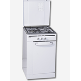 COCINA DE GAS ROMMER CFS-3 FG BLANCO 3 ZONAS COCCION CON PORTABOMBONAS BLANCA