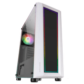 mars gaming mc-art blanco caja pc gaming atx doble cristal templado dibujable argb 12 modos ventilador 12cm rgb blanco