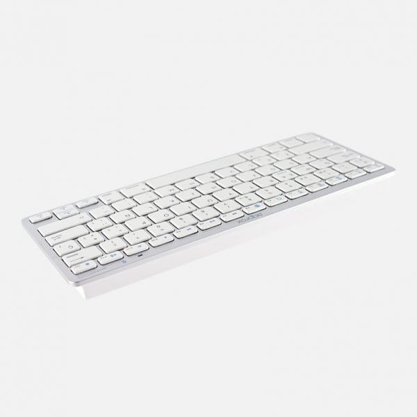 Approx APPKBBT02B Tastiera Bluetooth QWERTY Spagnolo - Colore Nero, Versione 3.0, Universale