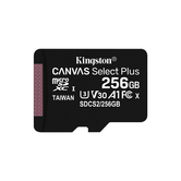 memoria 256gb micro sdxc kingston canvas select 100r clase 10