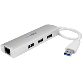 3 Port Portable USB 3.0 Hub plus GbE