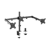 Suporte de mesa giratória e inclinável AISENS Eco para 3 monitores 7kg (3 pivôs, 2 braços) 13-27P preto