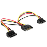 Delock cabo de alimentação sata 15pin 2x sata hdd angulado