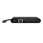 ADAPTADOR MULTIMÍDIA BELKIN AVC005BTBK USB-C A USB-A 3.0 , ETHERNET, VGA Y HDMI (4K) COLOR NEGRO