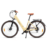 bicicleta electrica youin youride viena color crema dise??o de paseo motor 36v 15ah lcd display
