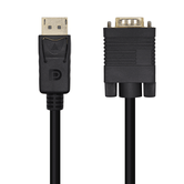 Conversor de cabo AISENS DisplayPort para VGA, DP/M-VGA/M, preto, 3,0 m