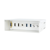 CAIXA DE JUNÇÃO DE MULTIMÍDIA E REDE EWENT. VGA + 2XHDMI + ÁUDIO + 2XUSB + 2XRJ45, BRANCO