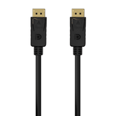 Cabo AISENS DISPLAYPORT V1.2 4K@60Hz, DP/M-DP/M, Preto, 0,5M