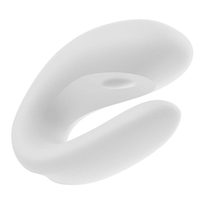 SATISFYER DOUBLE JOY WHITE BLUETOOTH AND