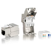 KIT 8 UDS CONECTOR HEMBRA RJ45 FTP CAT6 PAINEL KEYSTONE FERRAMENTA GRATUITA