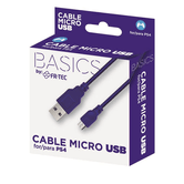 CABLE MICRO USB FR-TEC PARA PS4 | AZUL