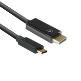 CABO DE CONVERSÃO EWENT USB-C-DISPLAYPORT 4K 60HZ 2M PRETO