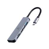 ADAPTADOR MULTIPORT USB TYPE-C 6 EM 1 HUB HDMI LEITOR DE CARTÃO