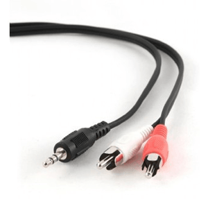 gembird cable audio 3.5mm(m) a 2 rca(m) 2.5 mts