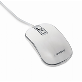 RATON GEMBIRD COM FIO MOUSE ÓPTICO USB BRANCO PRATA
