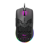 CANYON Gaming Mouse-7 botões programáveis-Pixart 3519 sensor óptico-4 níveis de DPI até 4200-1,65 m Cabo Ultraweave-pernas UPE-Luzes RGB-Preto