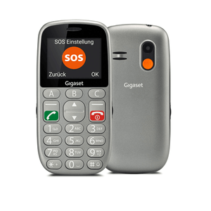 telefono movil libre senior gigaset gl390 2.2" /boton sos / 32mb/ dual sim /gris