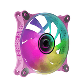 VENTILADOR INTERNO MARS GAMING MF-3D ROSA 12x12cm ARGB EFEITO DE ESPELHO INFINITO