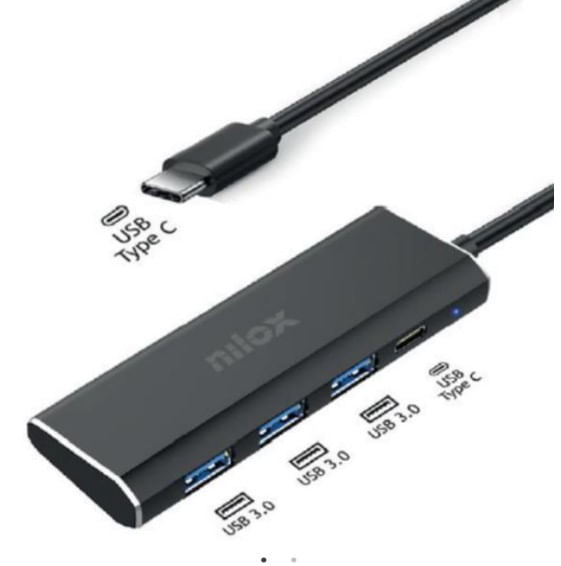 Nilox Cavo USB 3.0 Maschio-Maschio, 3 Metri, Grigio – Alta Velocità 4.8 Gbit/s