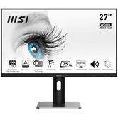 MONITOR MSI PRO MP273QP  27" WQHD, 2560x1440 , 75HZ, 4MS,  HDMI, DP,  ALTAVOCES
