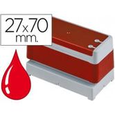 SELO SELO DE TINTA VERMELHO 27 X 70 MM UNIDADE PR2770R